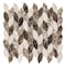 Andova Tiles SAMPLE Channing Elongated Hex 1 x 25 Marble Honeycomb Mosaic Wall  Floor Tile SAM-ANDCHA134 - alternate 8